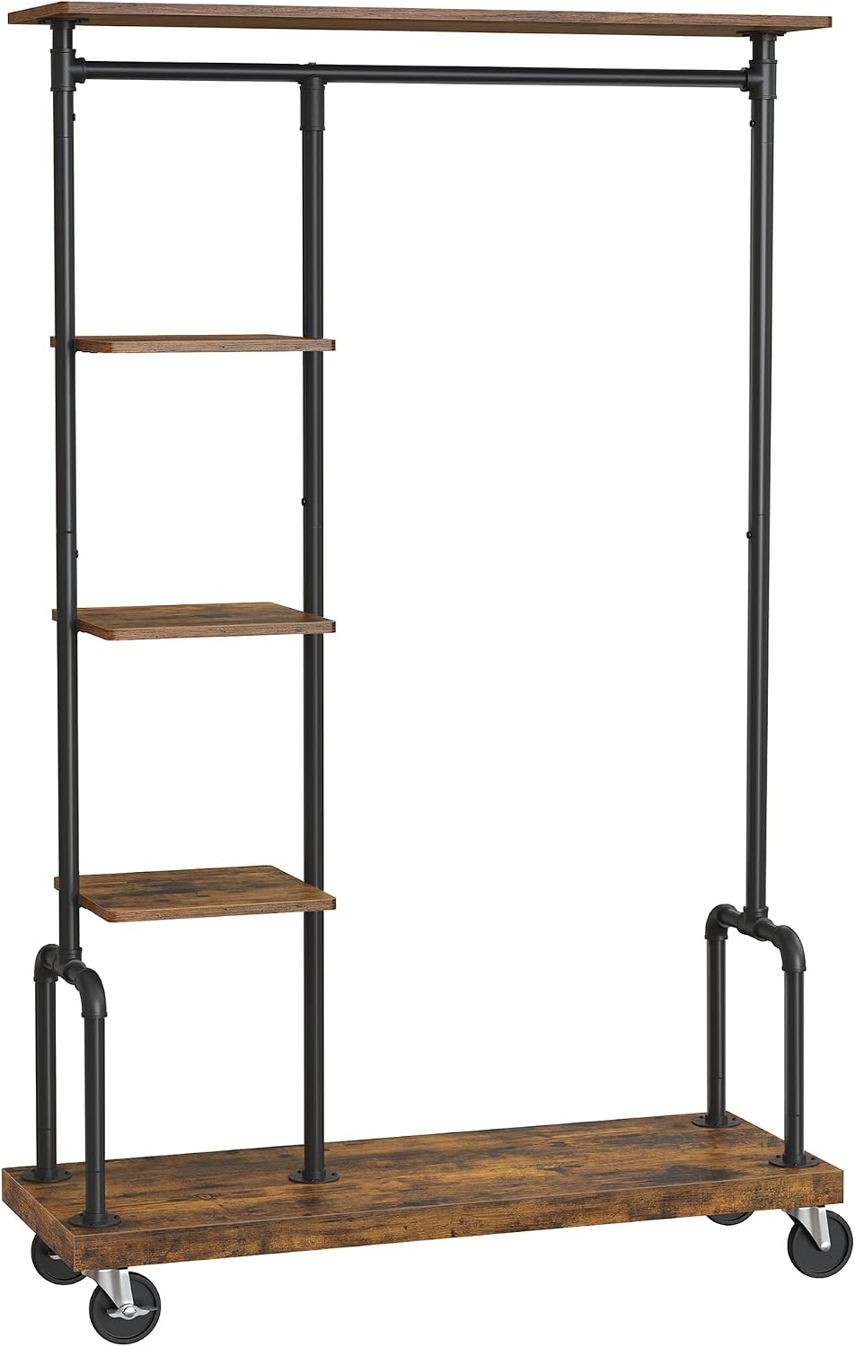 5-Tier Rolling Industrial Garment Rack