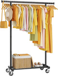 Rolling Portable Metal Garment Rack