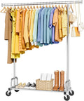 Rolling Large Capacity Metal Garment Rack