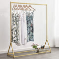 Modern Gold Pipe Freestanding Garment Rack