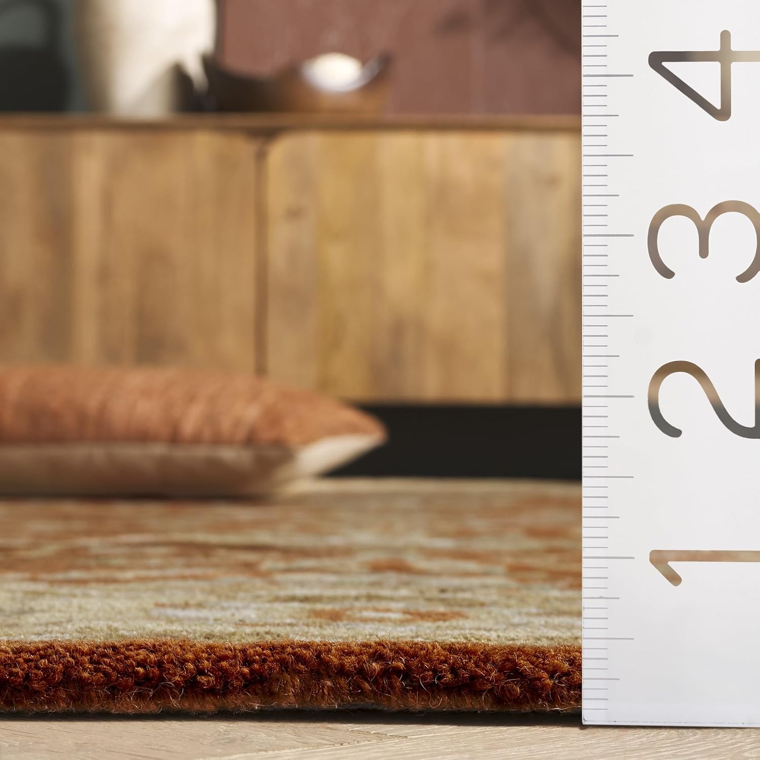 Traditional Oriental Wool Accent Rug
