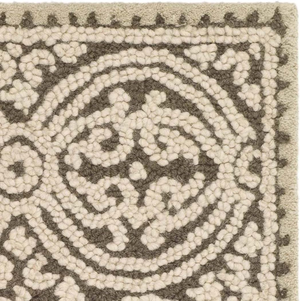 Tan Multi Handmade Wool Moroccan Accent Rug