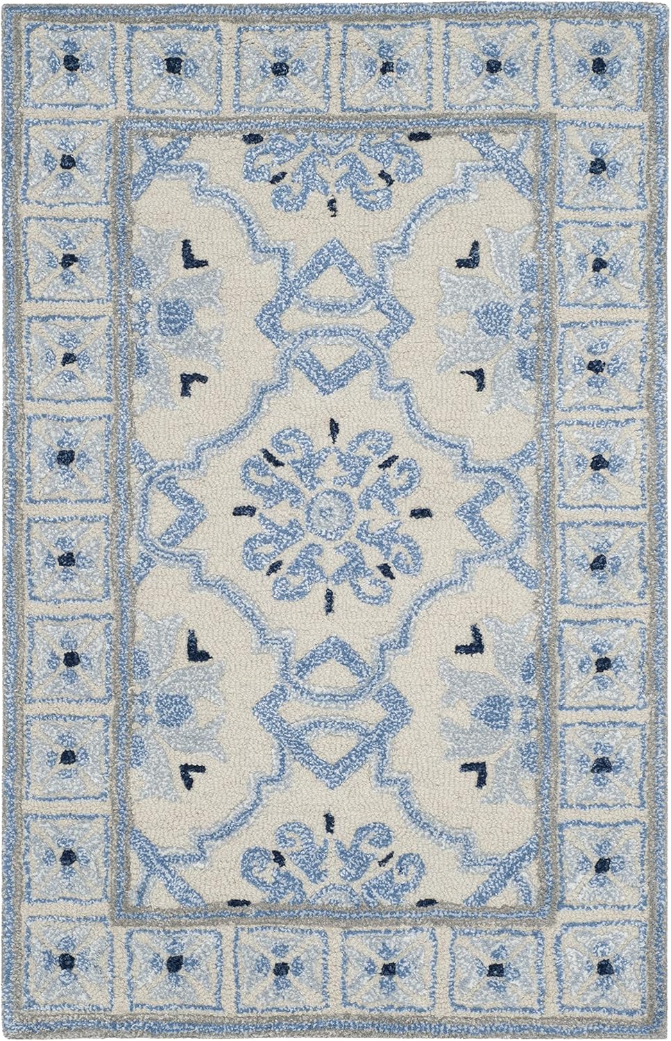 Handmade Wool Viscose Accent Rug