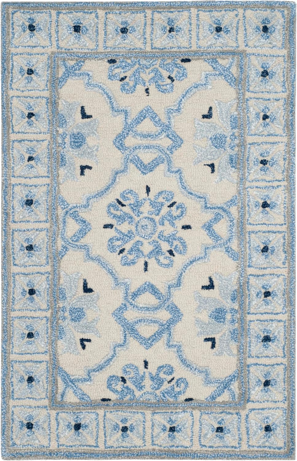 Handmade Wool Viscose Accent Rug