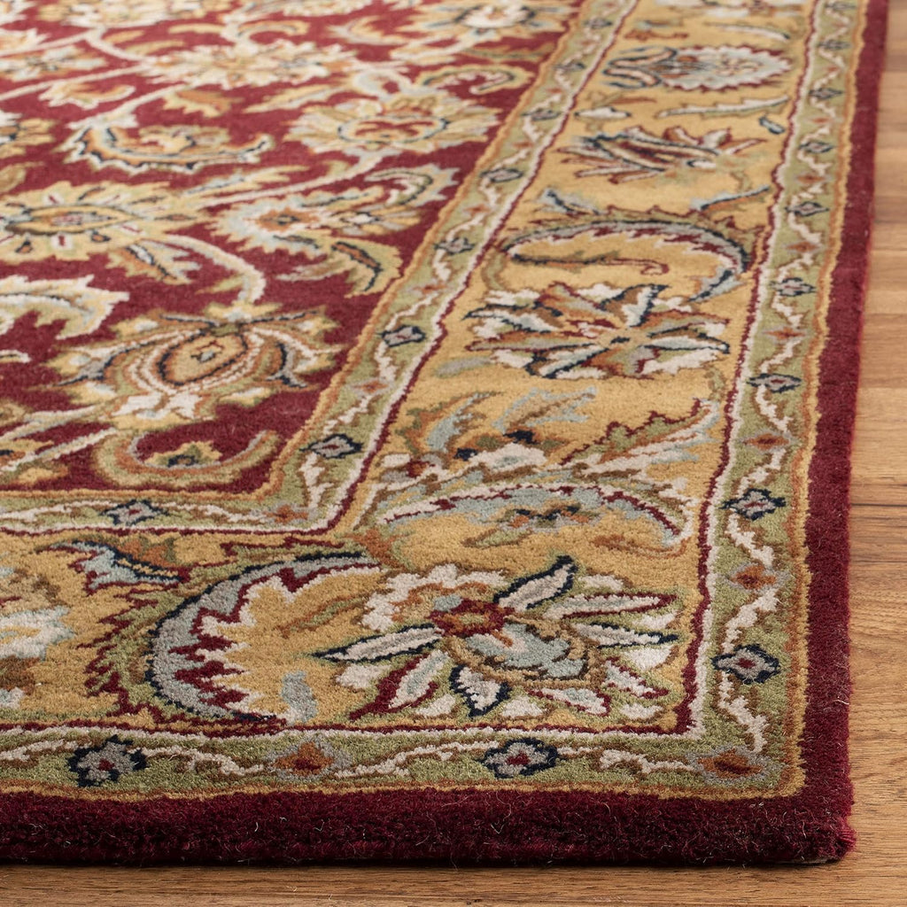 Red Gold Handmade Oriental Wool Rug