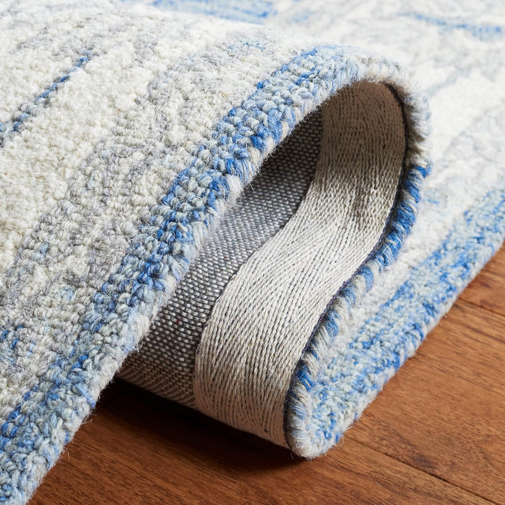 Handmade Wool Micro-Loop Accent Rug