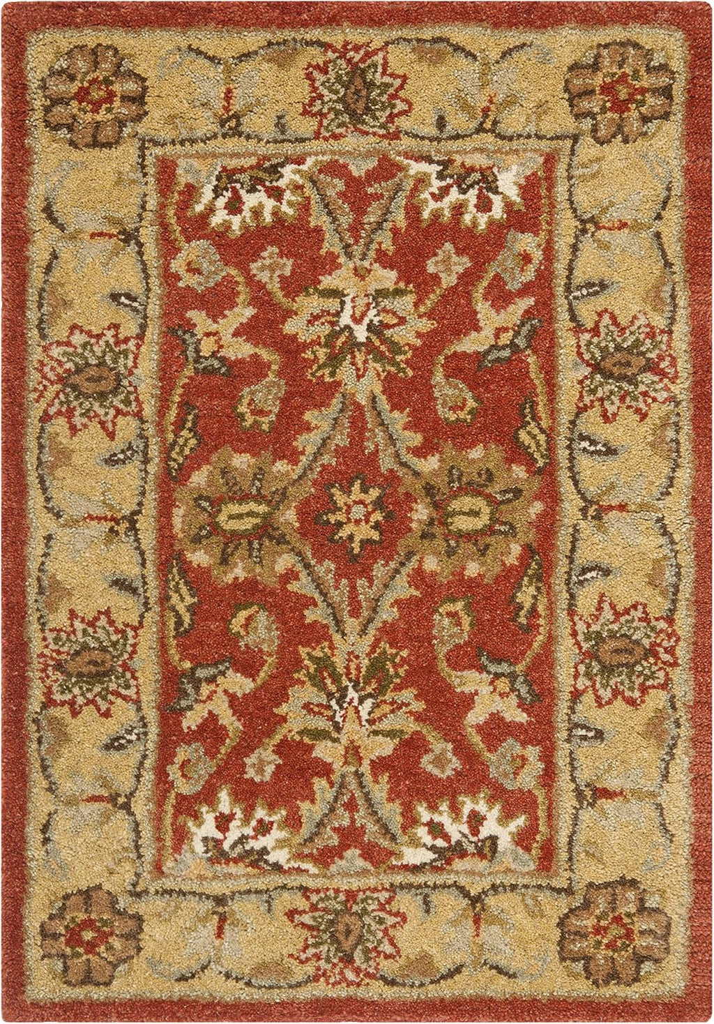 Traditional Oriental Wool Accent Rug