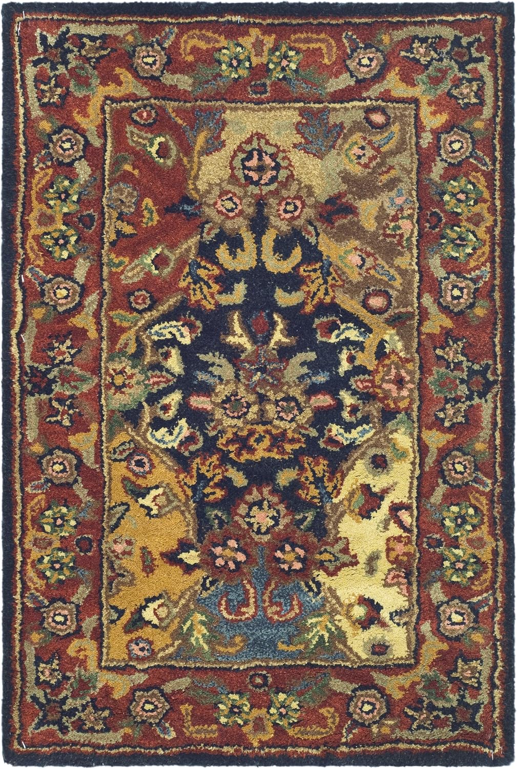 Handmade Oriental Wool Accent Rug