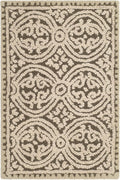 Tan Multi Handmade Wool Moroccan Accent Rug